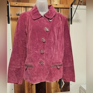 NWT Bernardo Maroon Suade Jacket  (XL)
